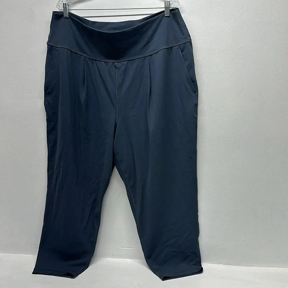 Athleta Elation Leggings Pants Workout Athletic Pockets Gray Blue Plus Size 2X - Picture 2 of 10